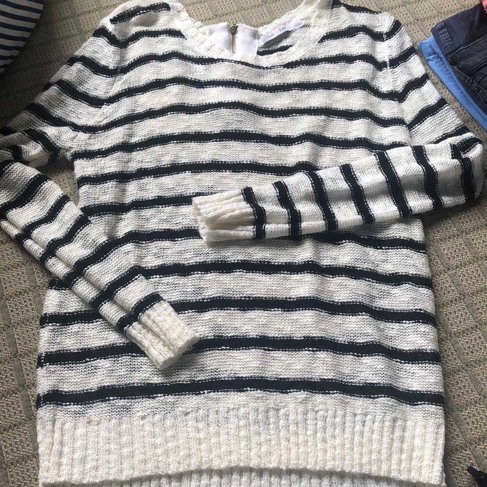 Black and white stripe sweater